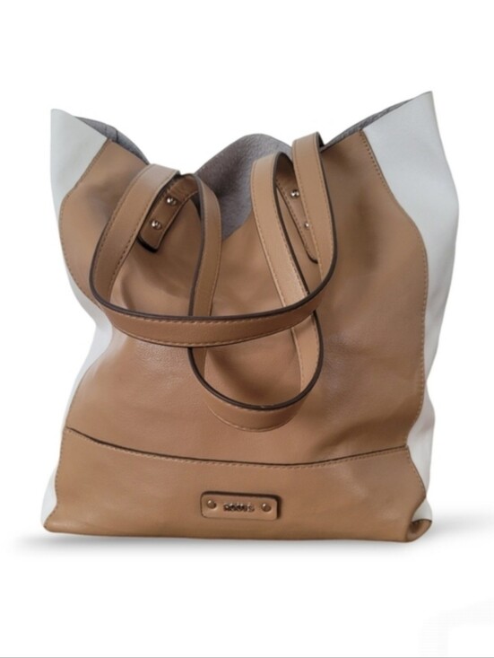 Roots Handbags - Roots Tan Slouchy Tote With Removable Pouch - Like New